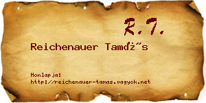 Reichenauer Tamás névjegykártya